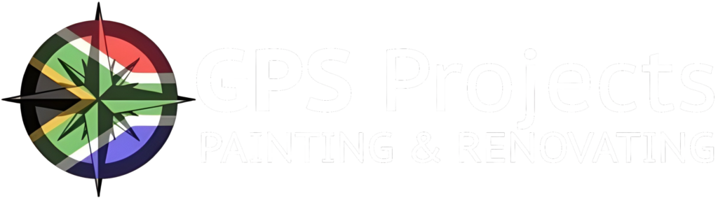 GPS Projects Painting & Renovating logo (white text, transparent background)